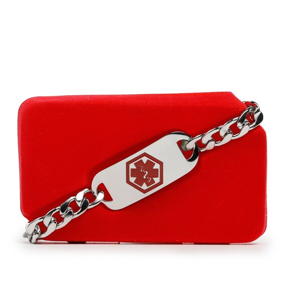 🆕 Diabetic Medical Alert Bracelet, features recognized medical symbol - Picture 3 of 6